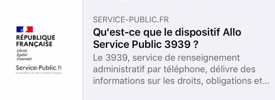3939 Allô service public