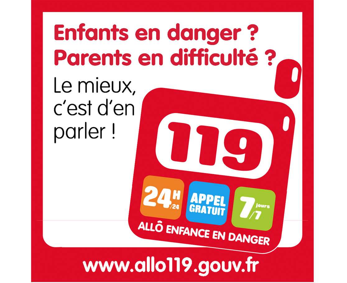image : Le 119 est le numéro national dédié à la prévention et à la protection des enfants en danger ou en risque de l'être.