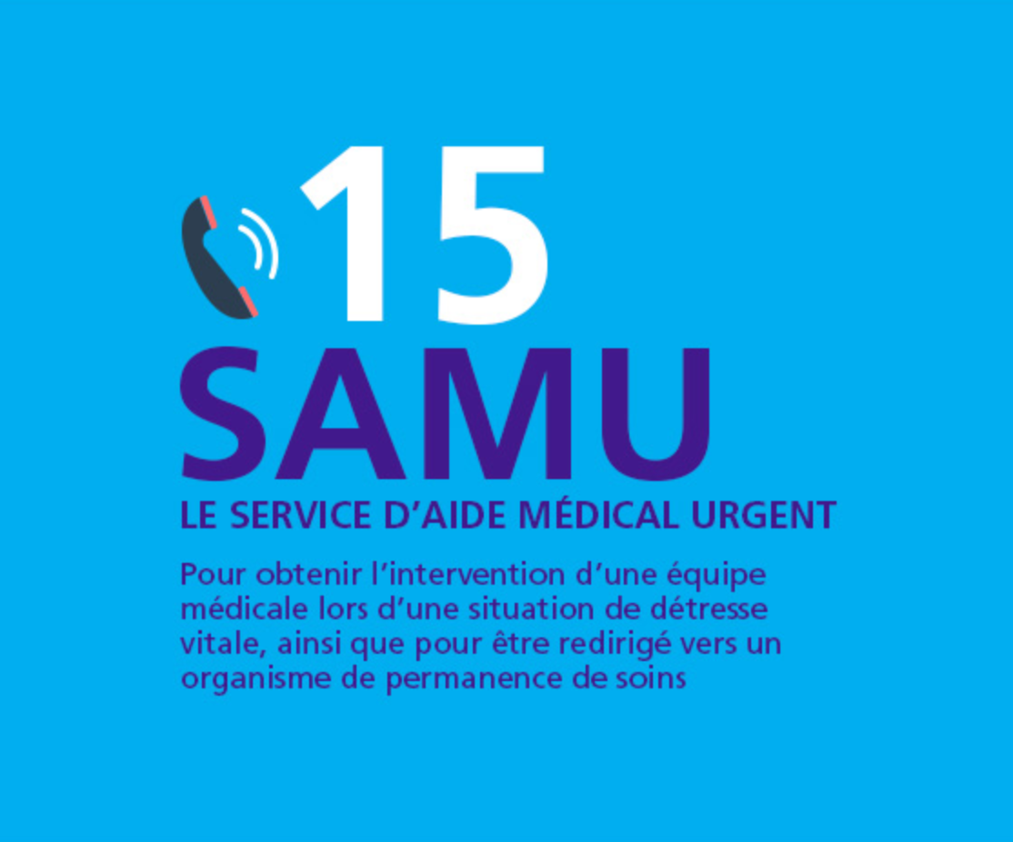 Service d'aide médical urgent le 15